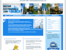 Tablet Screenshot of mayfairelectricians.com